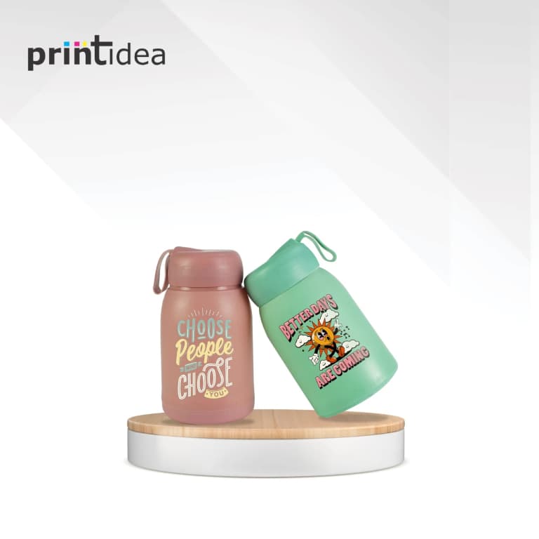 Tumbler Kaca Rabbit Custom Print DTF Full Colour Souvenir Promosi